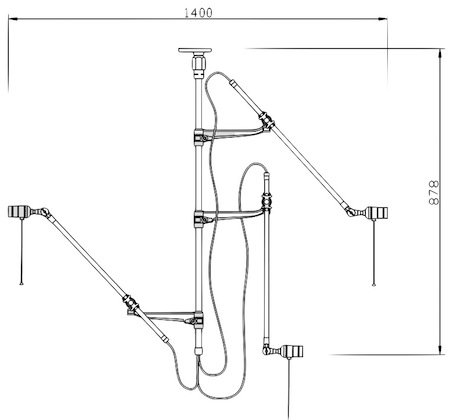 Потолочный светильник Steampunk Extension Pole в Уфе