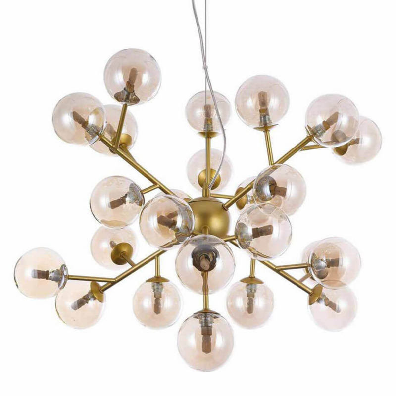 Люстра Berries Chandelier Amber 65 матовое золото Янтарь (Amber) в Уфе | Loft Concept 