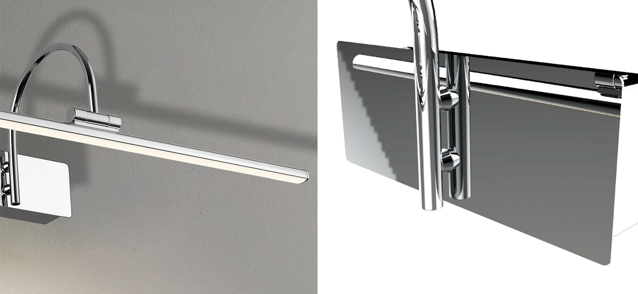 Настенная подсветка цвета хром BACKLIGHT 60 см - фото №1