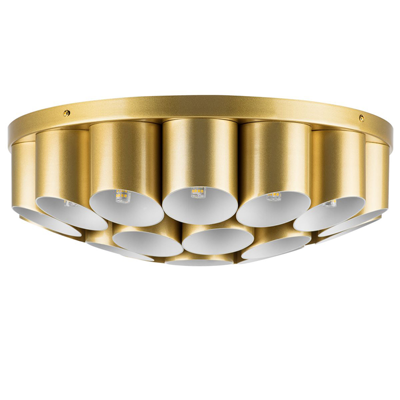 Потолочный светильник Garbi Gold Pipe Organ Ceiling Lamp 22 Золотой Белый в Уфе | Loft Concept 