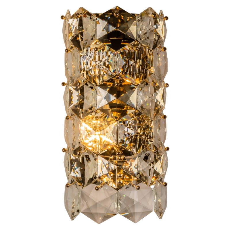 Бра Tiers Crystal Light Ermitage Wall Lamp Прозрачное Стекло Золотой в Уфе | Loft Concept 