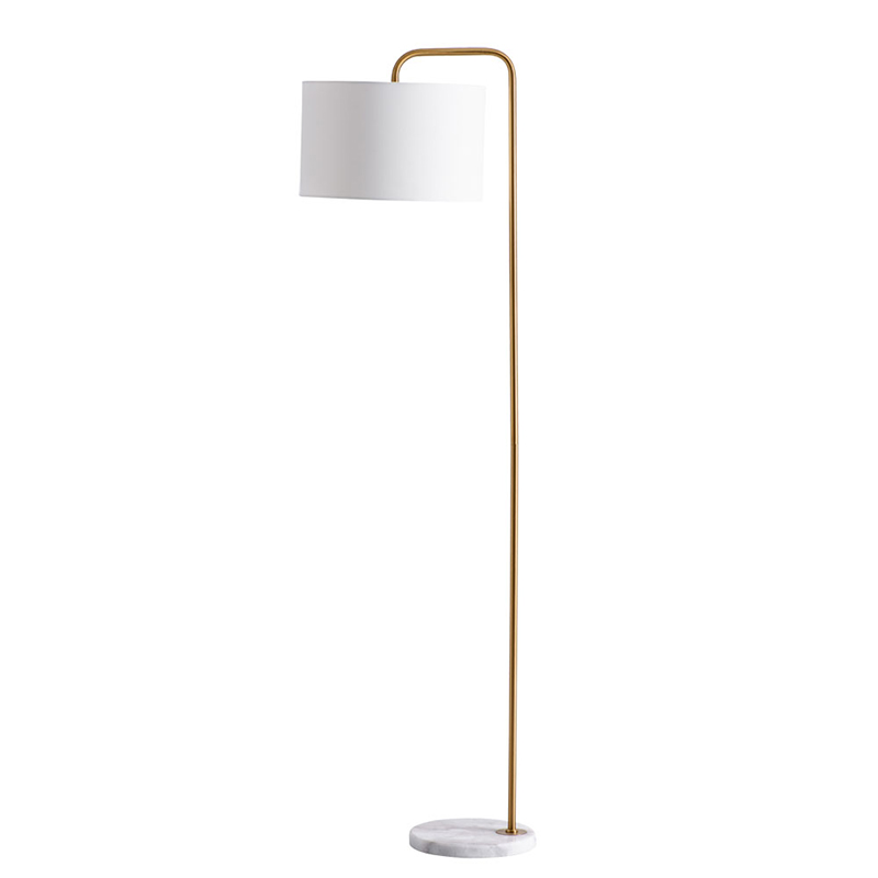 Торшер Randers Floor Lamp Белый Золотой в Уфе | Loft Concept 