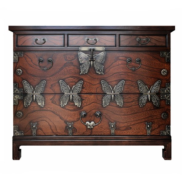 Китайский комод Chinoiserie chest of drawers Butterfly  в Уфе | Loft Concept 