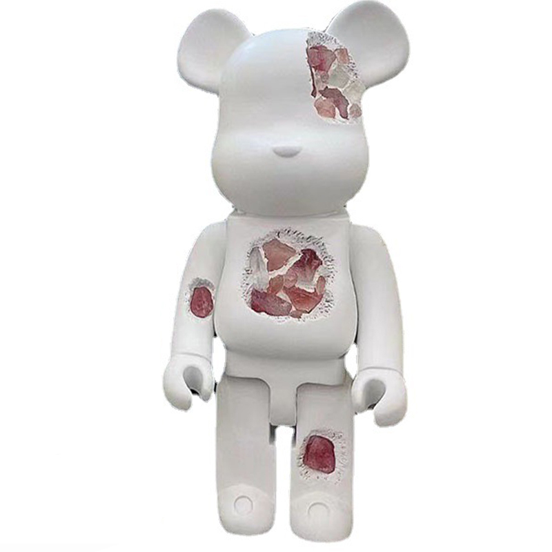 Статуэтка Bearbrick Pink Crystal Белый Розовый пастельный в Уфе | Loft Concept 