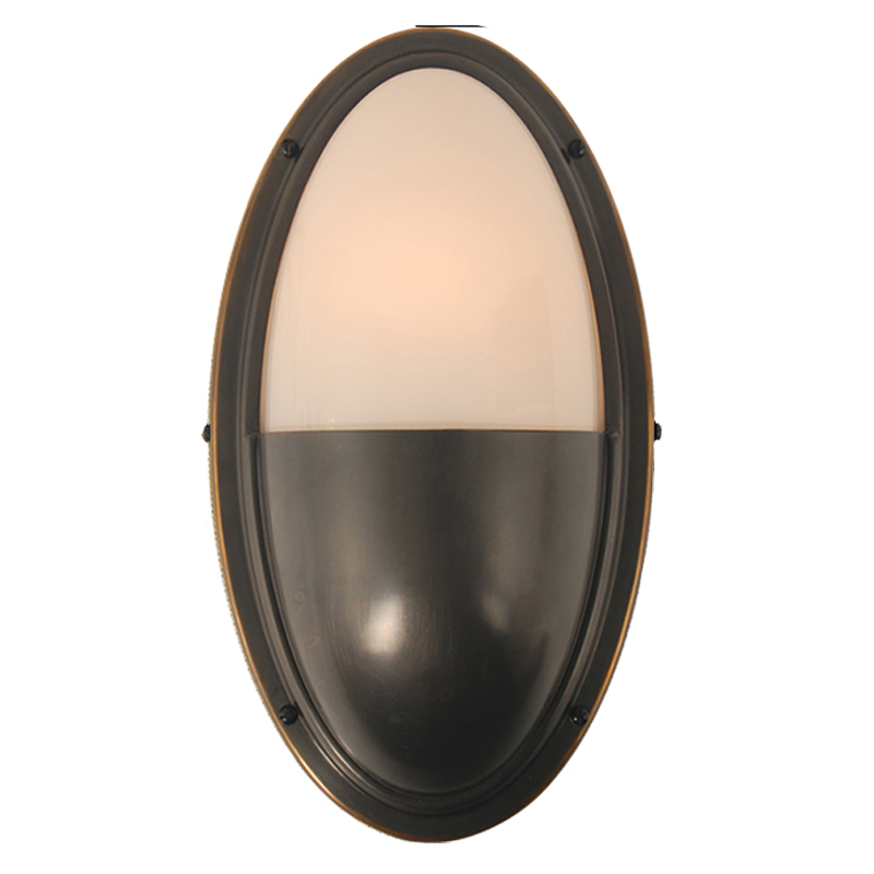 Бра Benita Loft Sconce black Черный Белое матовое стекло в Уфе | Loft Concept 