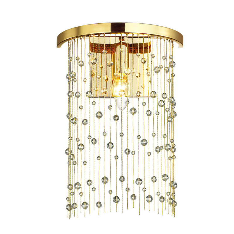 Бра Hailstorm Rain Wall lamp gold Прозрачный (Transparent) Золотой в Уфе | Loft Concept 