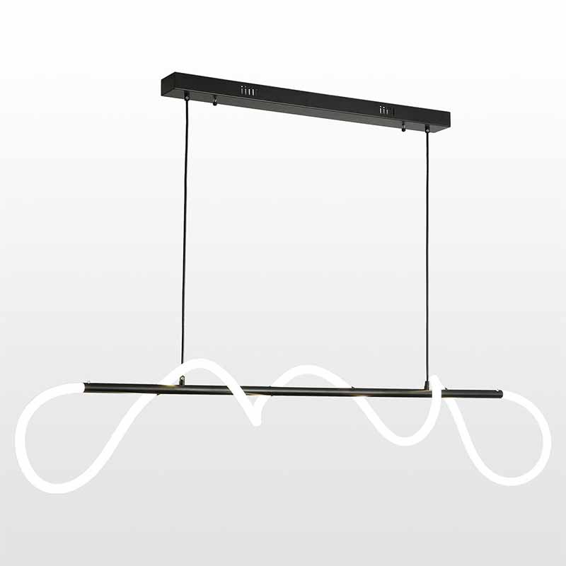 Люстра Luke Lampco Tracer Chandelier Black Line Белый Черный в Уфе | Loft Concept 