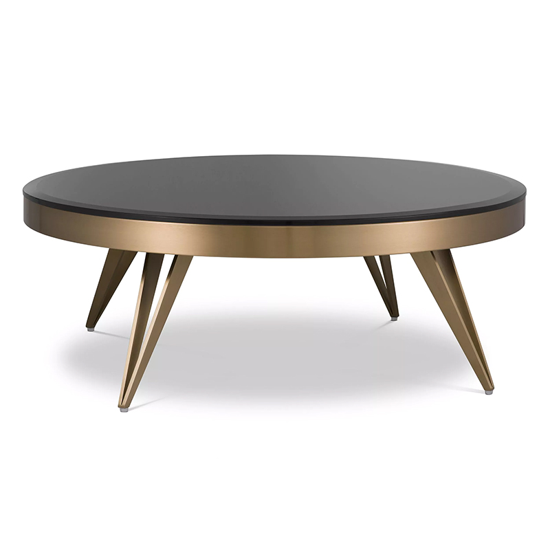 Кофейный стол Eichholtz Coffee Table Rocco Латунь Черный в Уфе | Loft Concept 