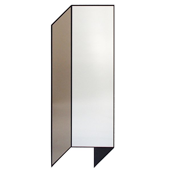 Зеркало Bower Fold Floor Shape Mirror Прозрачный Черный Серый в Уфе | Loft Concept 