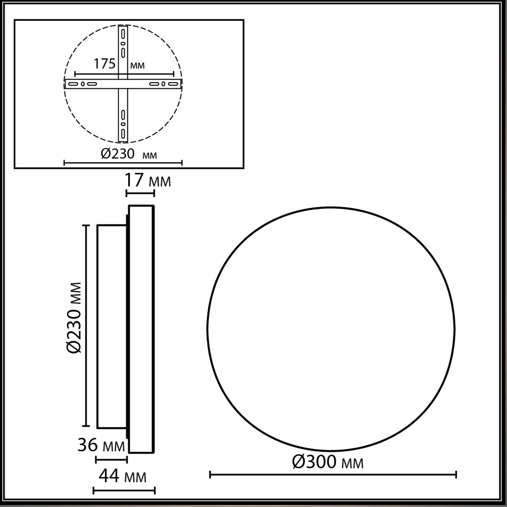 Бра круглое натуральная Пробка Natural Cork в Уфе