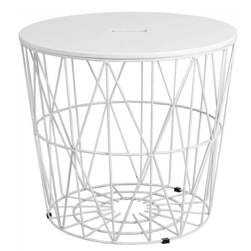 Приставной стол Cambria Side Table white Белый в Уфе | Loft Concept 