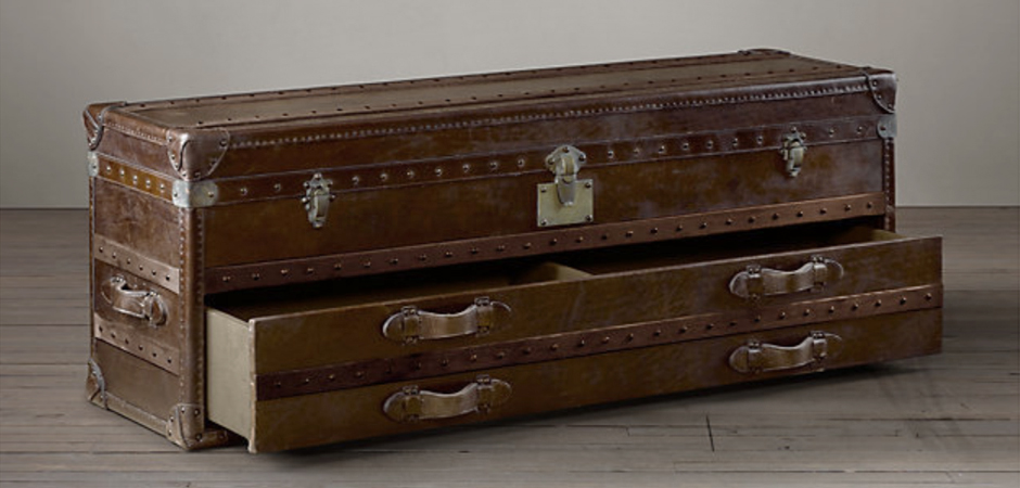 Restoration Hardware Mayfair Steamer Trunk Low Chest Restoration Hardware Mayfair Steamer Trunk Low Chest - Loft-Concept в Уфе