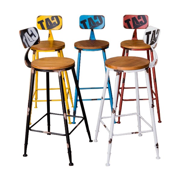 Барный стул Craft Bar Stool Желтый Красный Синий Черный в Уфе | Loft Concept 