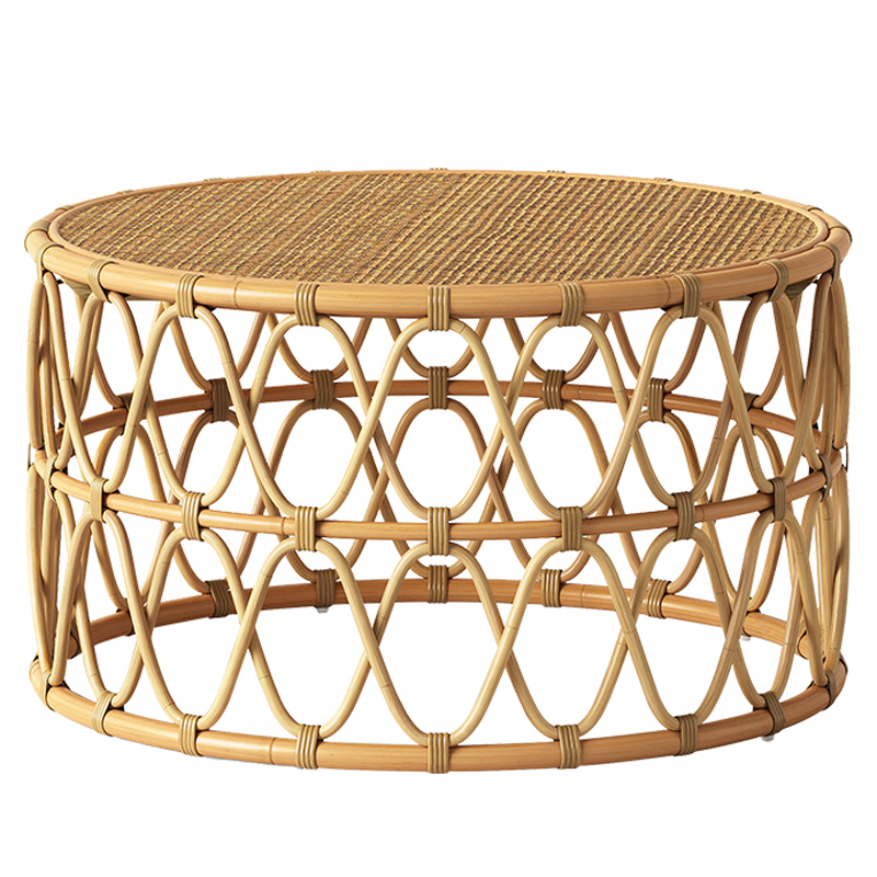 Кофейный стол Lotta Wicker Coffee Table Древесина в Уфе | Loft Concept 