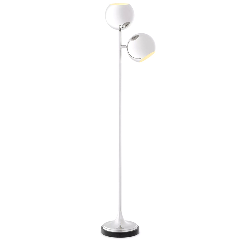 Торшер Eichholtz Floor Lamp Compton Nickel Никель в Уфе | Loft Concept 