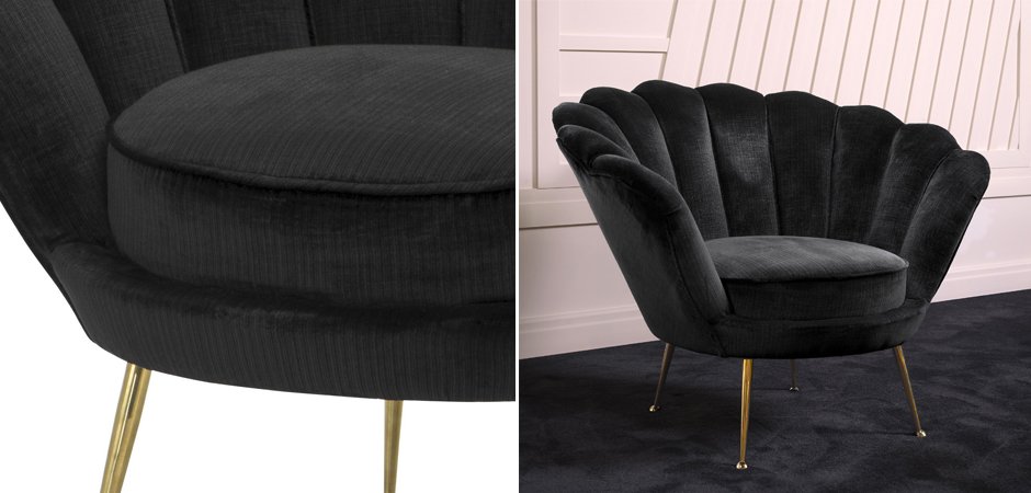 Кресло Eichholtz Chair Trapezium Black - фото №1