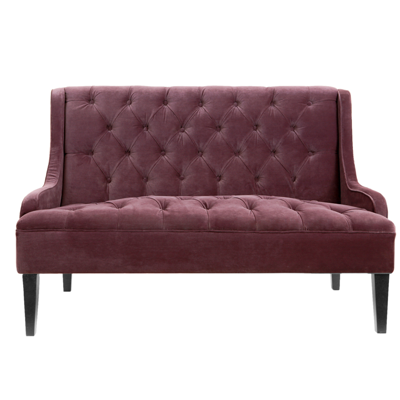 Диван Folket Sofa velour Бургундский красный в Уфе | Loft Concept 