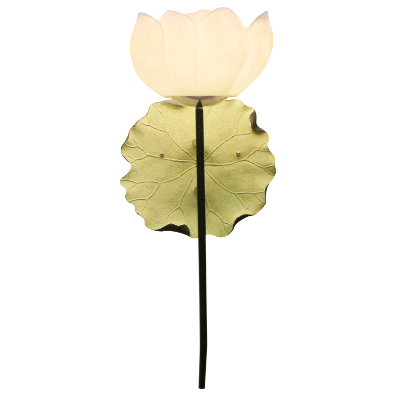 Бра White Lotus Flower Sconce Белый Зеленый шалфей в Уфе | Loft Concept 