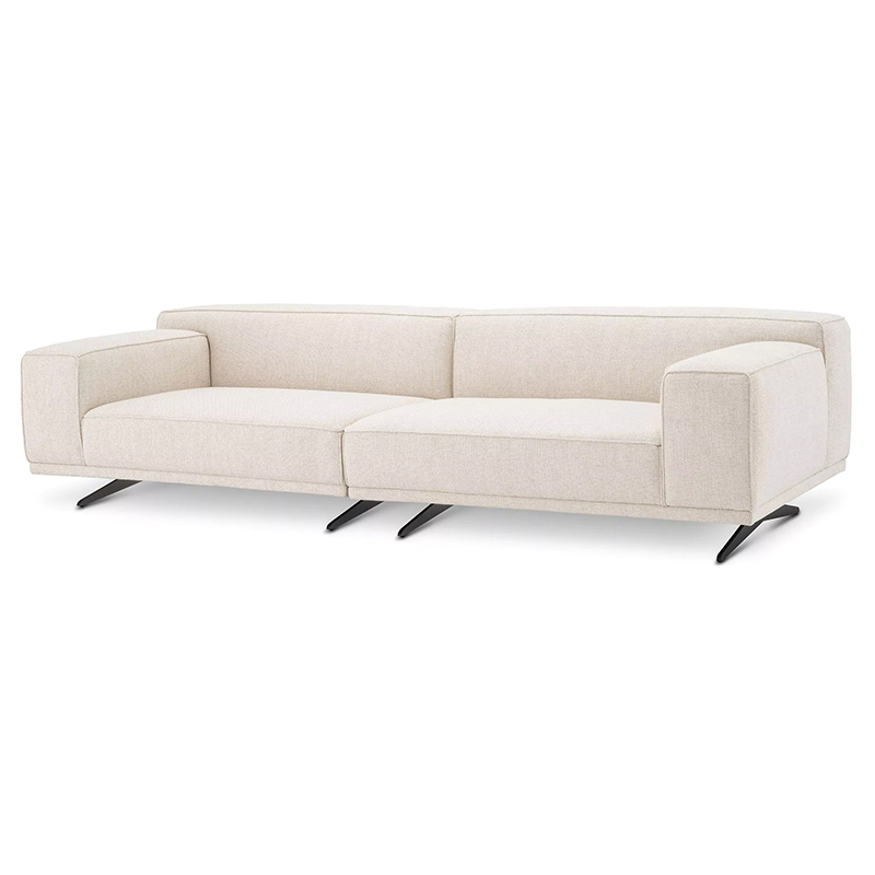 Диван Eichholtz Sofa Grasso Бежевый Черный в Уфе | Loft Concept 