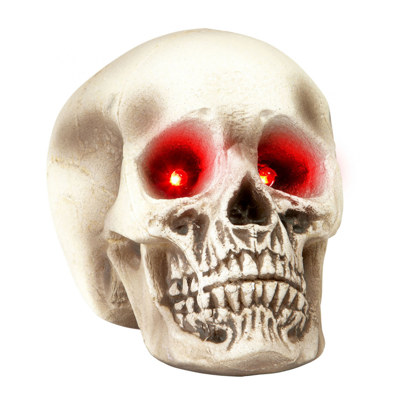 Аксессуар HALLOWEEN Skull Red Eyes Серый в Уфе | Loft Concept 