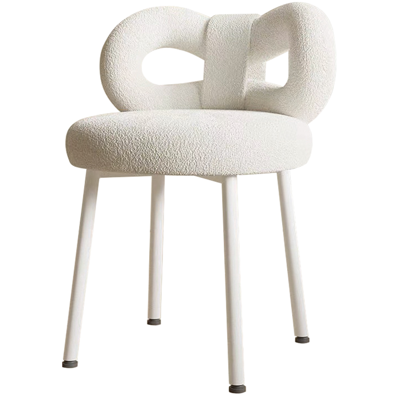 Стул Claire White Boucle Chair Белый в Уфе | Loft Concept 