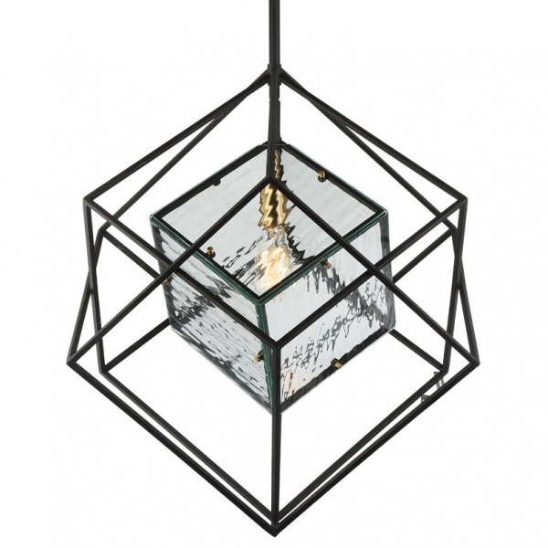 Люстра Glass Cub Pendant 61 Черный в Уфе | Loft Concept 