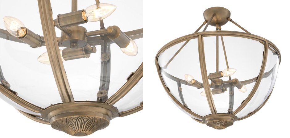 Потолочный светильник Eichholtz Ceiling Lamp Deveraux Antique brass - Loft-Concept в Уфе