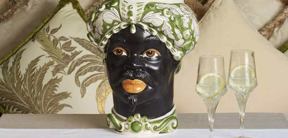 Ваза VASE MORO MAN MEDIUM green - фото №1