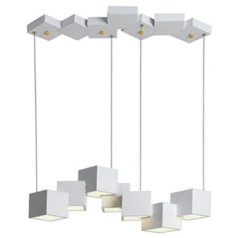 Дизайнерский светодиодный светильник Белый Eight Squares Lamp Белый в Уфе | Loft Concept 