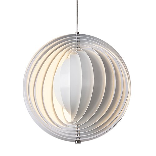 Подвесной светильник Led Pendant Rotates Space Ball Metal Белый в Уфе | Loft Concept 