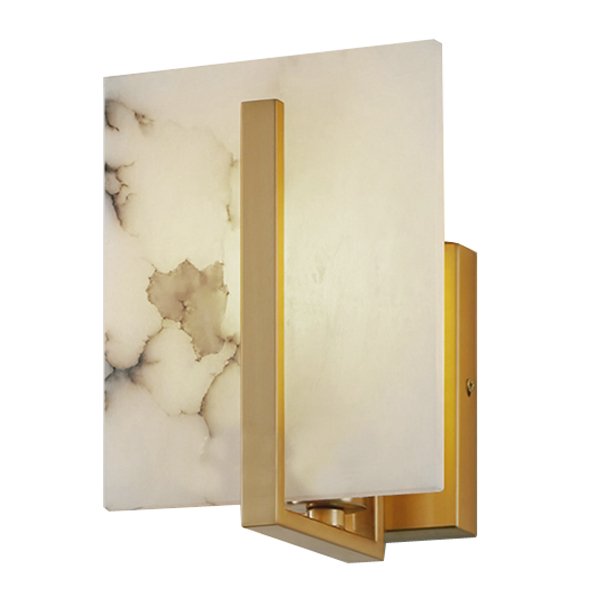 Бра Marble square Wall Lamp Латунь в Уфе | Loft Concept 