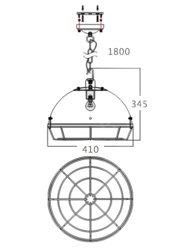 Светильник Loft Industrial Metal Cage Spiderweb в Уфе