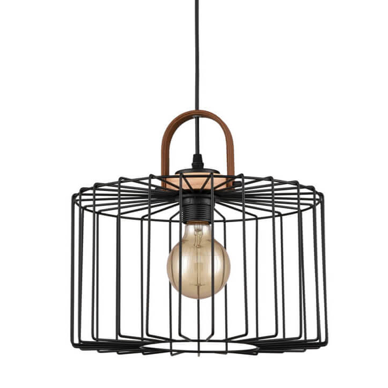 Подвесной светильник Cage Wire Color black D32 Черный в Уфе | Loft Concept 