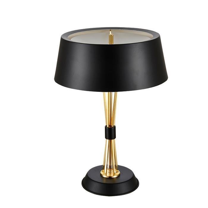 Настольная лампа MILES TABLE LAMP Delightful Глянцевое золото Черный Белый в Уфе | Loft Concept 