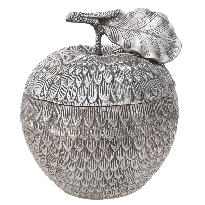 Шкатулка Eichholtz Box Custard Apple Silver Серебряный в Уфе | Loft Concept 