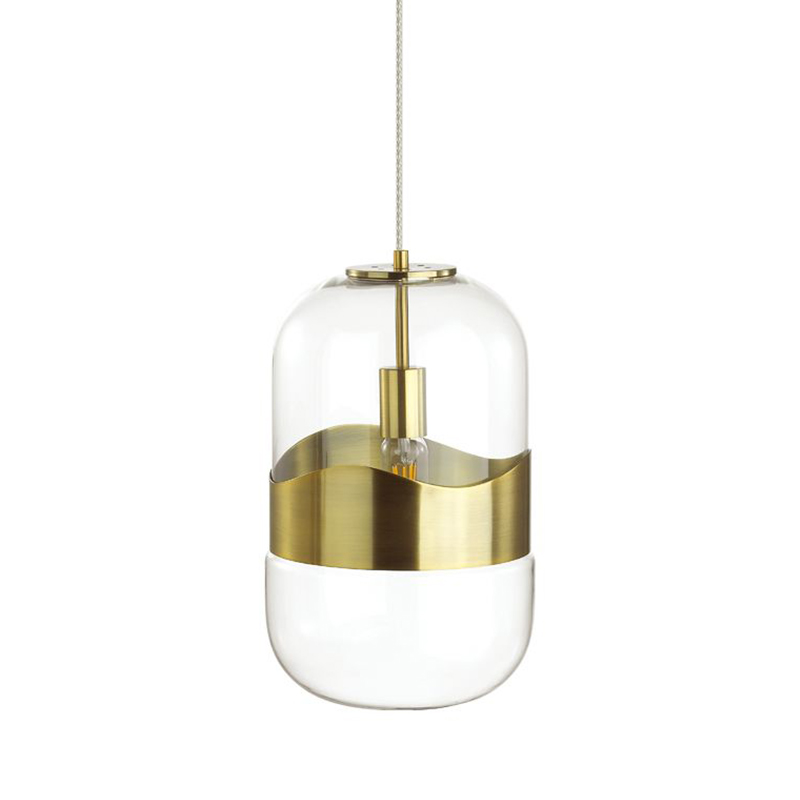 Подвесной светильник Igon Gold Hanging Lamp Золотой Прозрачный в Уфе | Loft Concept 