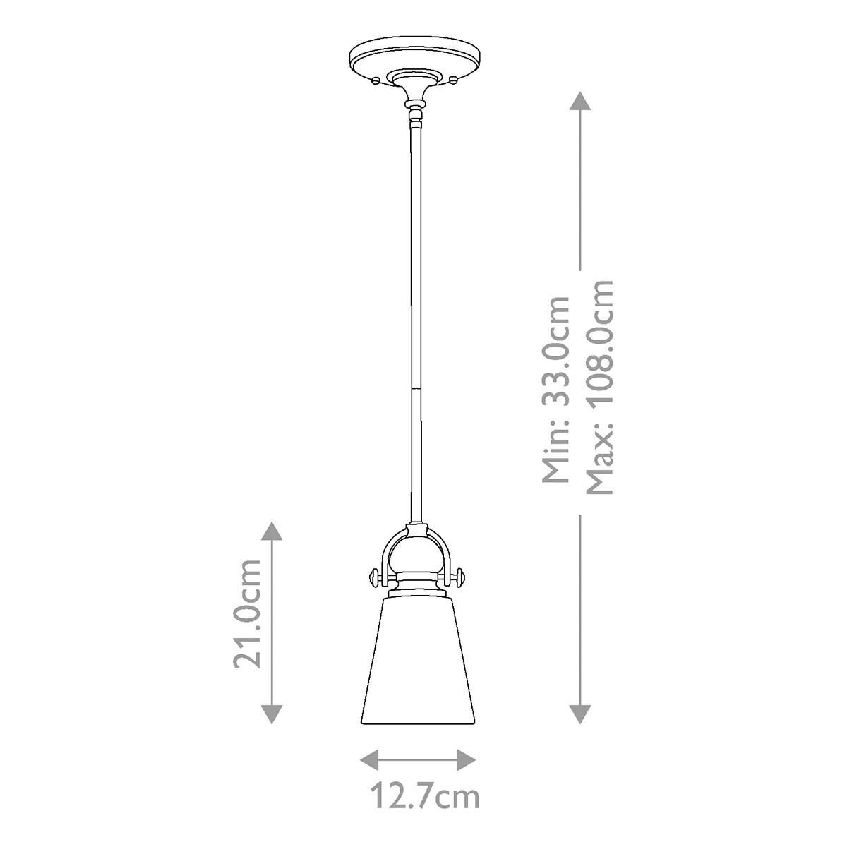 Подвесной светильник бронзового цвета с матовым стеклянным плафоном в форме конуса Hinkley в Уфе