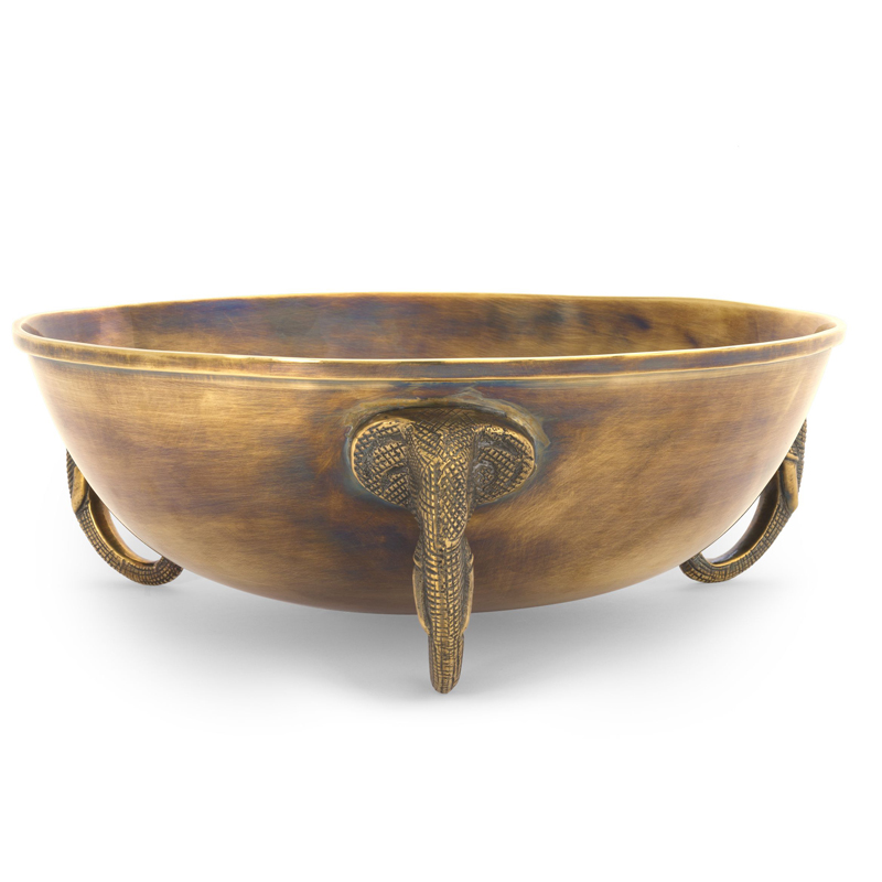 Чаша Eichholtz Bowl Maharaja brass Винтажная латунь в Уфе | Loft Concept 