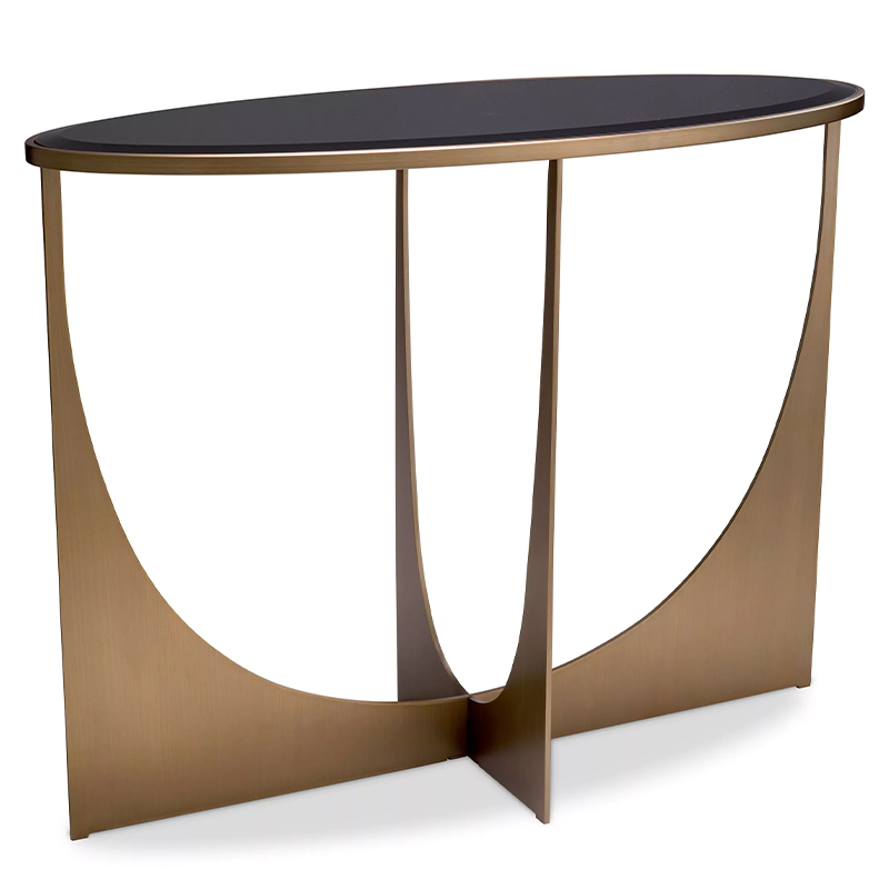 Консоль Eichholtz Console Table Elegance Черный Латунь в Уфе | Loft Concept 