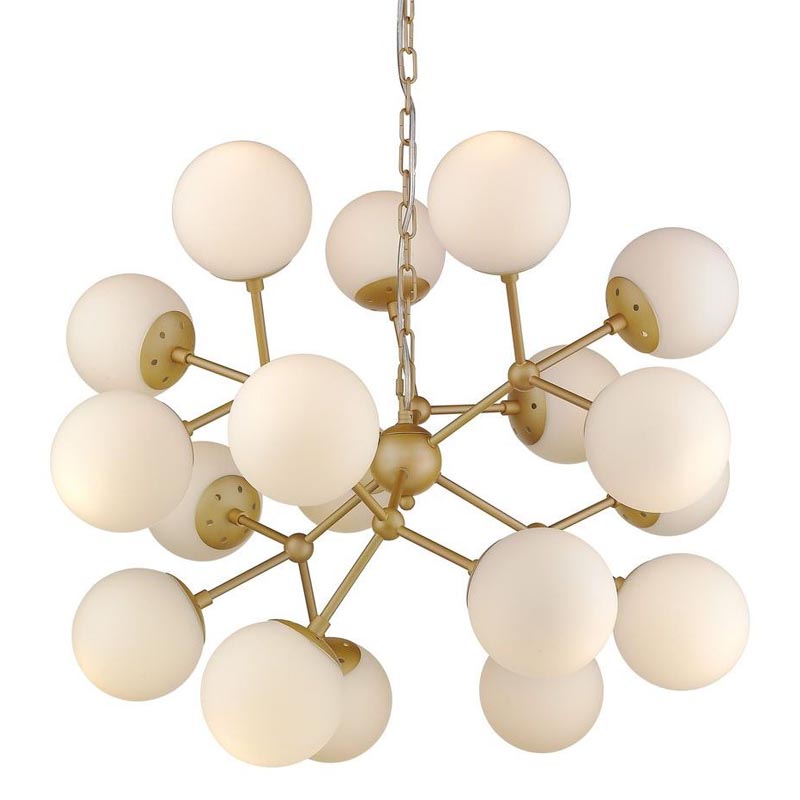 Люстра Berries Chandelier white matt 75 Золотой Белое матовое стекло в Уфе | Loft Concept 