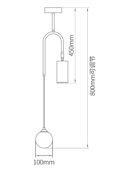 Потолочный светильник Ando Wooden Metal Brass Light 2 плафона в Уфе