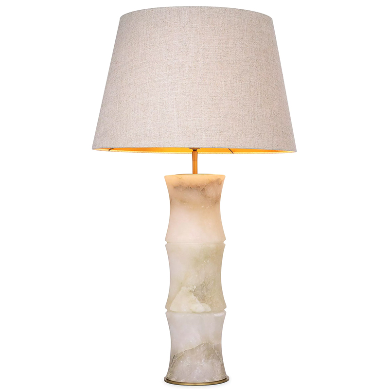 Настольная лампа Eichholtz Table Lamp Bonny Alabaster Латунь Бежевый Бежево-серый в Уфе | Loft Concept 