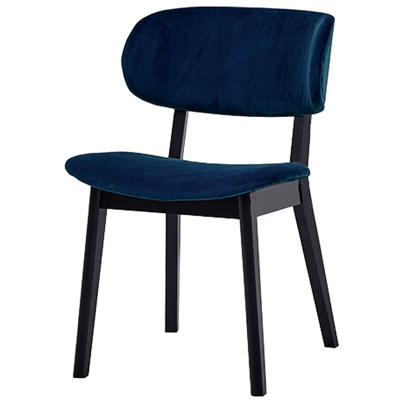 Стул Mungan Stool blue Черный Сапфирово-синий в Уфе | Loft Concept 