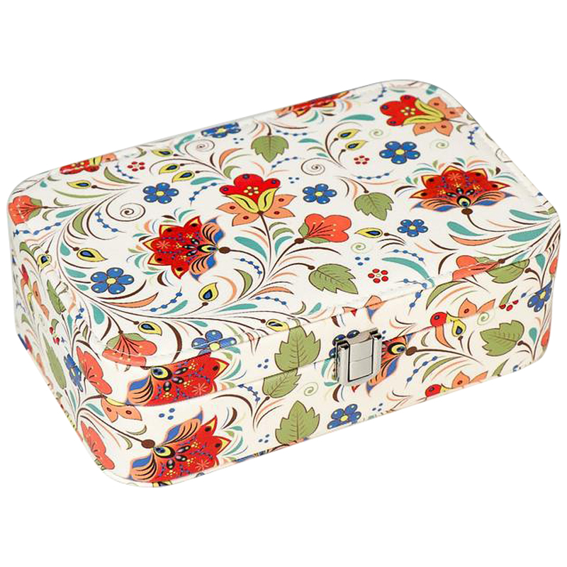 Шкатулка Multicilored Floral Pattern Jewerly Organizer Box Мульти в Уфе | Loft Concept 