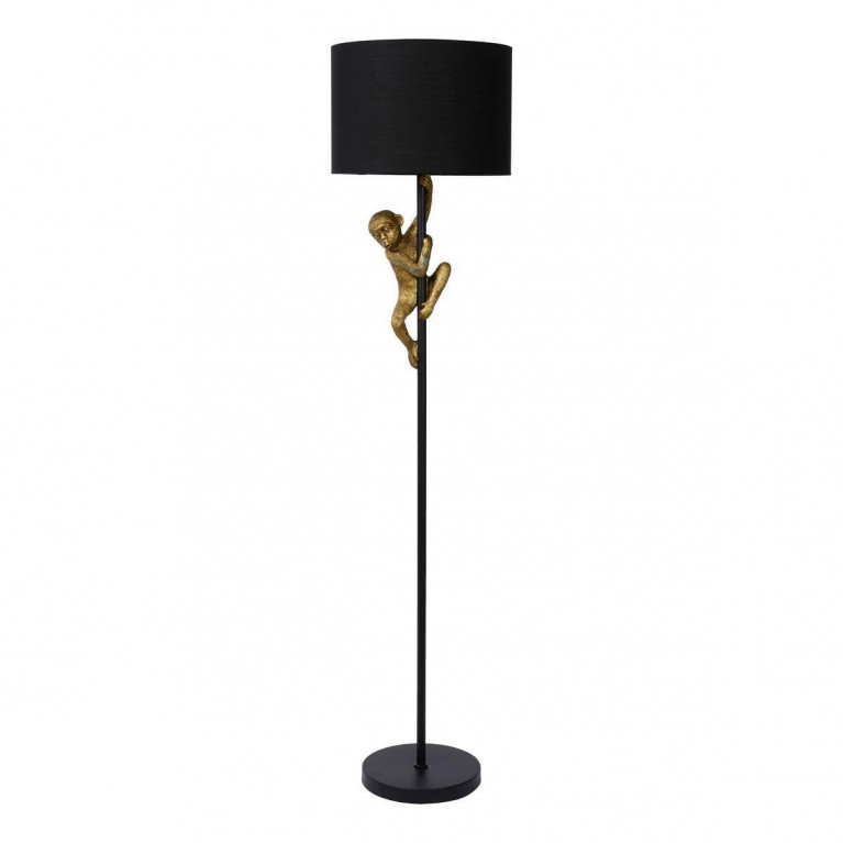 Торшер Climbing Monkey floor lamp Черный Золотой в Уфе | Loft Concept 