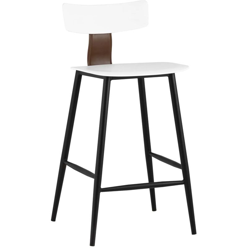 Стул Барный ANT White Eco-Leather 2 шт Белый Коричневый Черный в Уфе | Loft Concept 