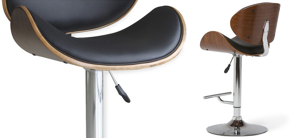 Барный стул Lounge Bar Stool черный Барный стул Lounge Bar Stool черный - Loft-Concept в Уфе