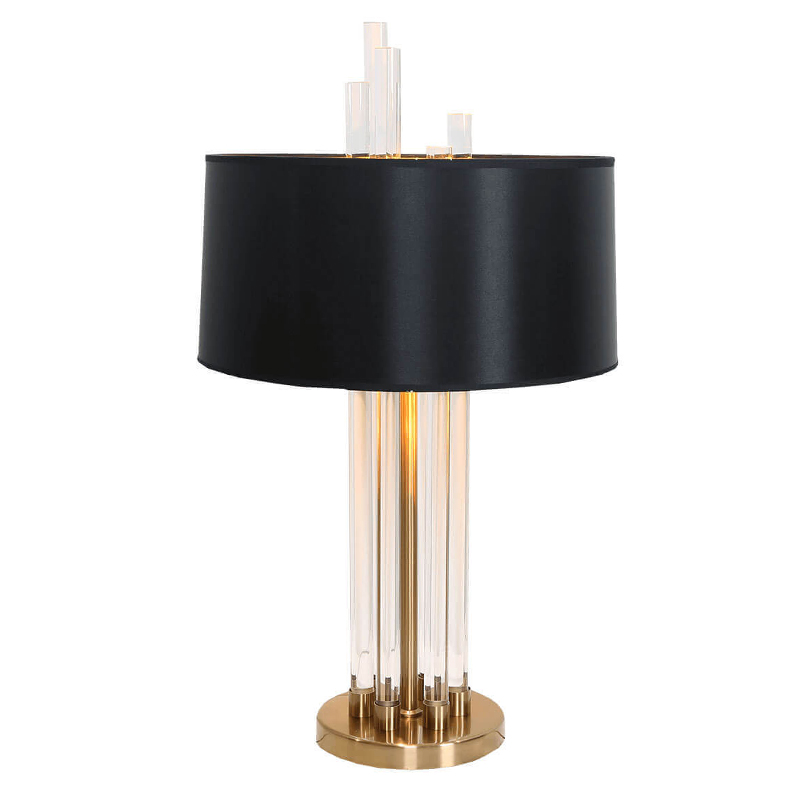 Настольная лампа Hannes Table Lamp Черный Золотой в Уфе | Loft Concept 