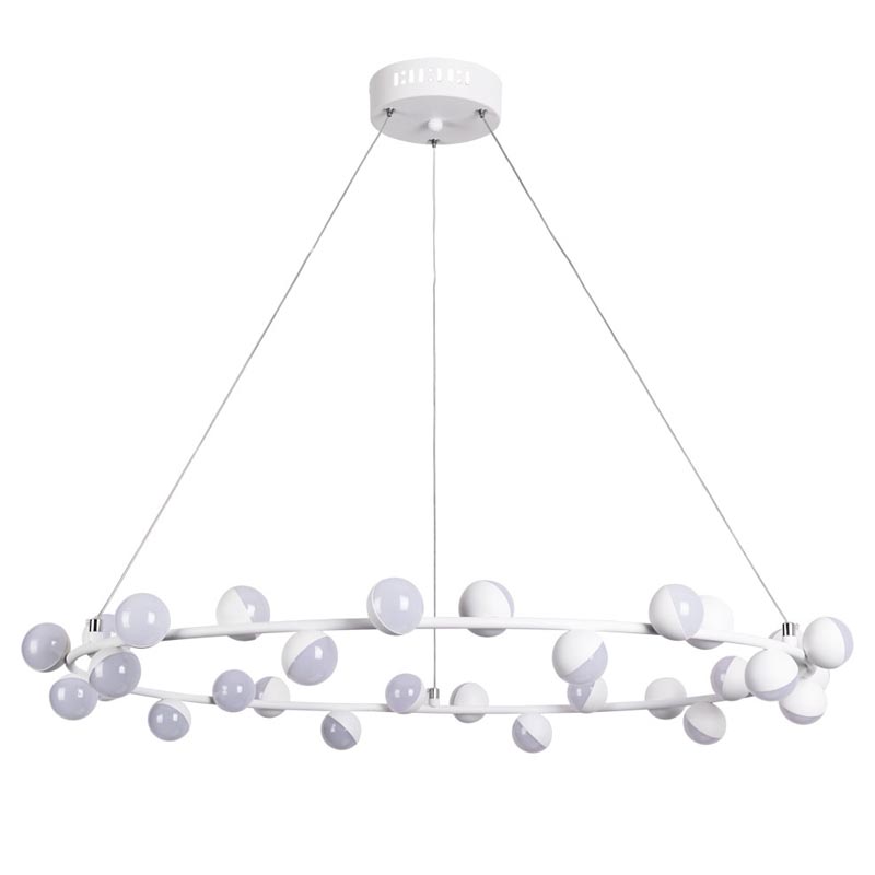 Люстра Vilelme Chandelier white 80 Белый в Уфе | Loft Concept 