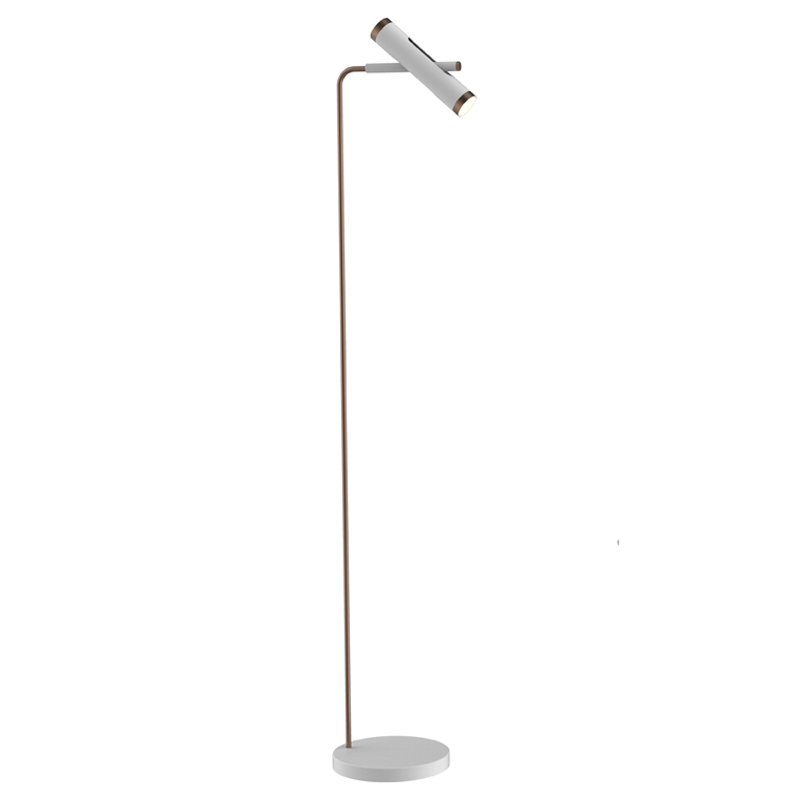 Торшер Rainer Floor Lamp white Белый Золотой в Уфе | Loft Concept 